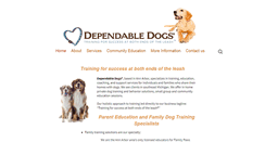 Desktop Screenshot of dependabledogs.com